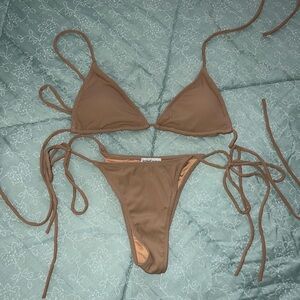 Icon Swim Tan Bikini Set
